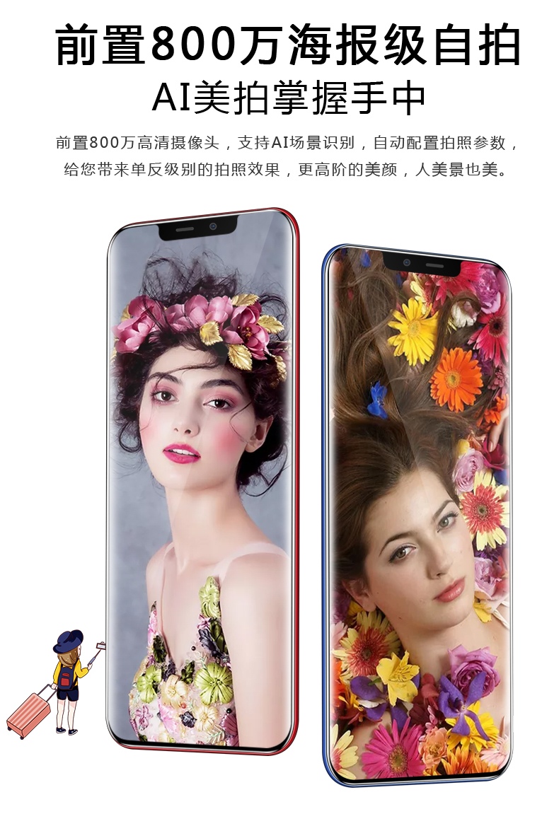 Authentic ngôn ngữ ngày x21 bangs giá sinh viên toàn màn hình của siêu mỏng tích hợp dấu vân tay điện thoại thông minh đầy đủ Netcom G không biên giới trò chơi toàn màn hình ngàn Yuan rẻ viễn thông trong nước Andrews cần chú ý 5-inch lớn màn hình 6 - Điện thoại di động dien thoai