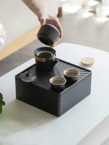 Travel cup tea set camping complete set of portable equipment outdoor collection outdoor camping supplies cooking utensils and tableware