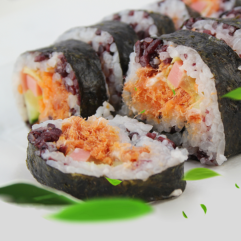 Sea Moss Sushi Special for Purple Vegetable Ladle Rice Ink Green 10 20 20 30 50 pieces of 50 sheets of ready-to-eat blockbuster ingredients materials
