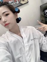 Internet celebrity new barber shop customer service hair cutting kimono hair salon hair dye customer clothing beauty salon customer robe customized LOGO