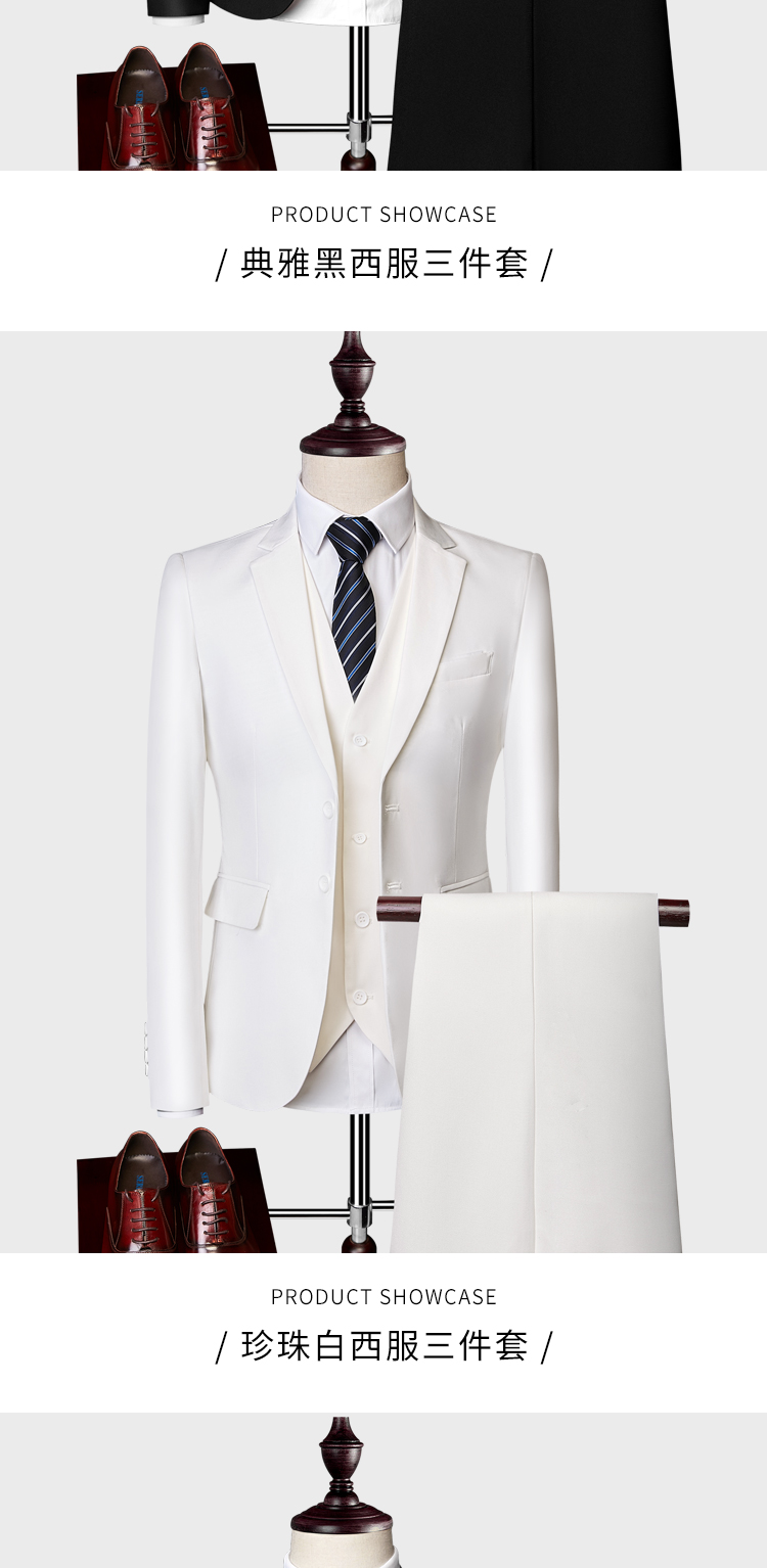 Bộ đồ vest nam ba mảnh đẹp trai áo vest nam cao cấp