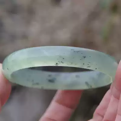 Shaanxi Xi'an Lantian jade bracelet Jianghuayu bracelet Jianghuayu jade bracelet hydrated and transparent 60 inner diameter