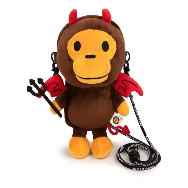 Japanese Trendy Brand Bapex Milo Monkey Children's Single-Shoulder Crossbody Bag Phone Bag Camouflage Multifunctional Cartoon Street Style