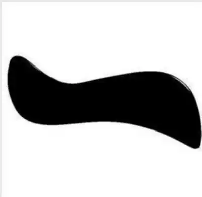 Natural buffalo horn S-shaped scraping board horn scraping plate facial neck scraping plate scraping plate big s scraping plate