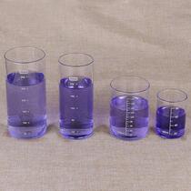 Experimental glass measuring cup glass 80ml 180ml 180ml 350ml 350ml office supplies scale beaker cup quantity cup