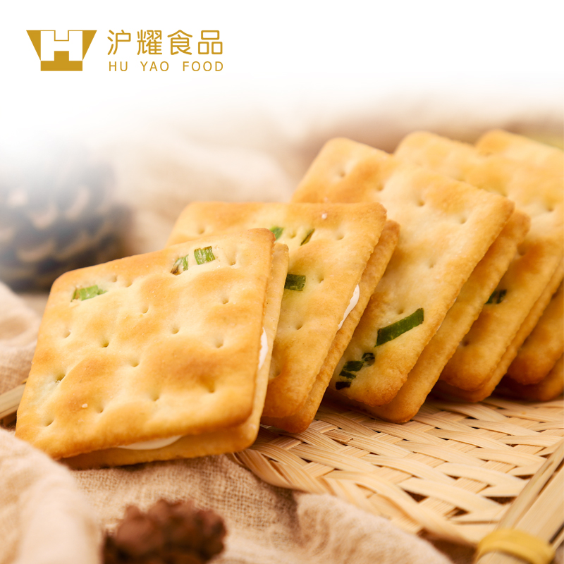 国际五星酒店代工出品 沪耀 台湾手工香葱味牛轧饼干 礼盒装180g 天猫优惠券折后￥9.9包邮（￥14.9-5）