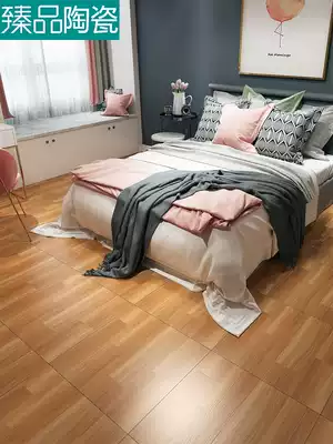 Wood grain tiles 600X600 living room bedroom imitation solid wood floor tiles balcony non-slip floor tiles Nordic antique antique magnetic tiles