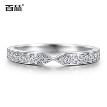 100 Hero 18k Platinum platoon drill ring courting wedding wedding diamond ring guard ring tail ring finger ring