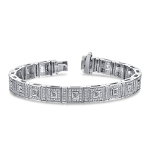 100 Hero 18K gold extravaganza Clan inlaid with diamond bracelet princess temperament high elegant square full drill bracelet hand decorated