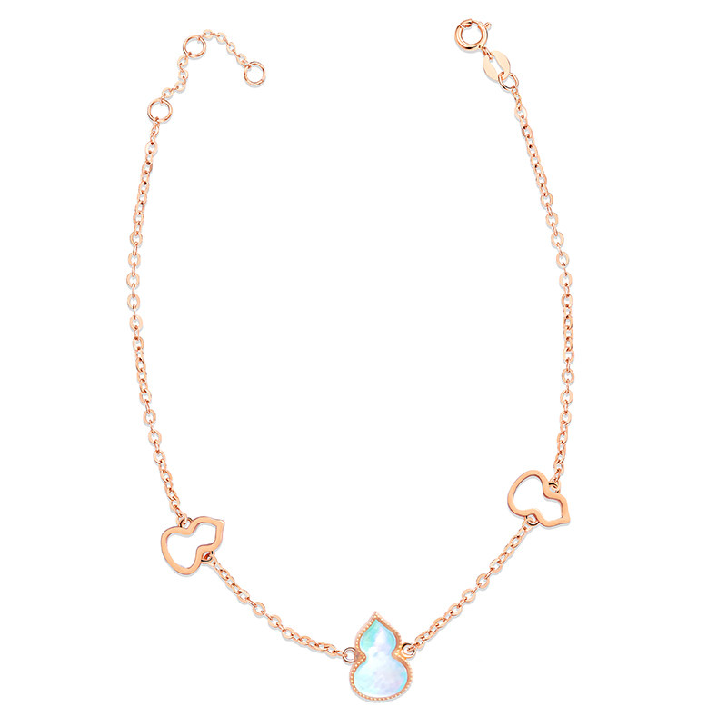 Bach 18k Rose Golden Hu Baikawa Baikawa Belle Handle Light Luxury Penguin Handdress Live Inter - second Killer Do not shoot