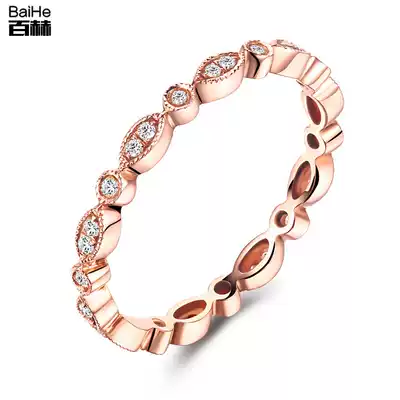 18K gold diamond stone row ring full diamond wedding proposal wedding full diamond ring diamond Eternal Guard ring with ring female tail ring