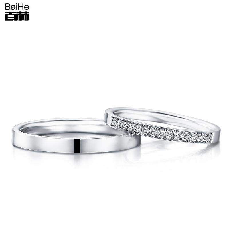 18K Golden Coursemarriage Betrothed Wedding Dress Ring Couple to Ring Diamond Ring daughter customizable Platinum rose gold to ring