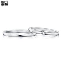 18K gold marriage proposal wedding diamond ring couple ring diamond ring female custom platinum rose gold ring