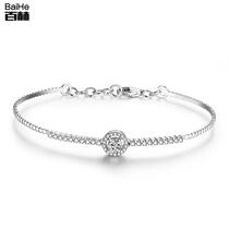 18K Platinum Rose Gold Gold Diamond Bracelet Women Set Diamond Bracelet Bracelet Female Personality Bangle Custom