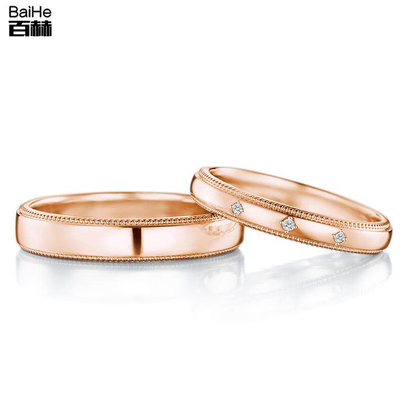 18K Platinum Gold Gold Gold Proposed Marriage Diamond Ring Couple Customized Platinum for Ring Ring Girl