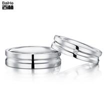 18K gold Fashion single diamond ring marriage proposal wedding diamond ring couple ring diamond ring female custom Platinum