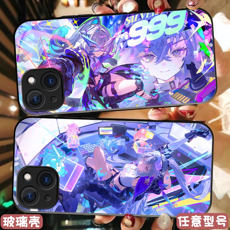 Silver Wolf Lv.999 Wolf Supreme Phone Case Compatible with Honor 80, Oneplus 16t, Huawei Nova 15, Apple, Xiaomi 17 Ultra, Vivo, Iqoo 15, Redmi K70, iPhone 17 Pro Max Hard Case