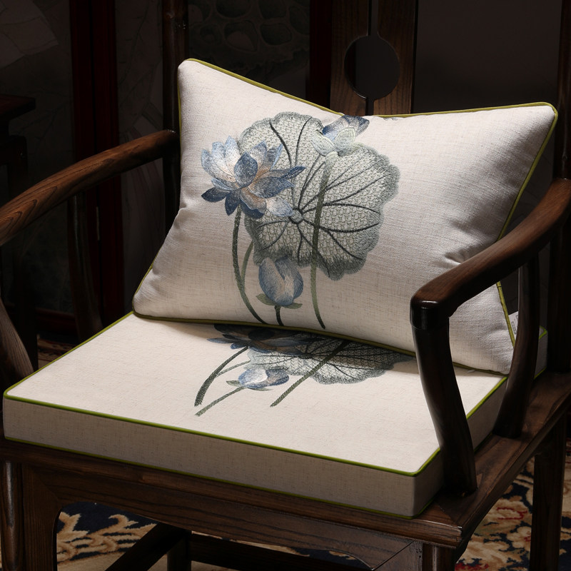 Latex cushion Chinese household mahogany sofa chair cushion non-slip office sedentary chair soft chair cushion custom