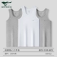 Белый + серый + серый [100% чистый хлопковый потающий побуждение узкое плеч