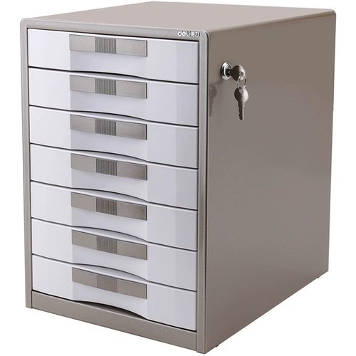 Deli 7 -Layer Lock Metal Desktop Desktop File шкаф для хранения данных Хранения Данных Дисциплина Тестовая бумага Классификация и хранение Поставки 9703