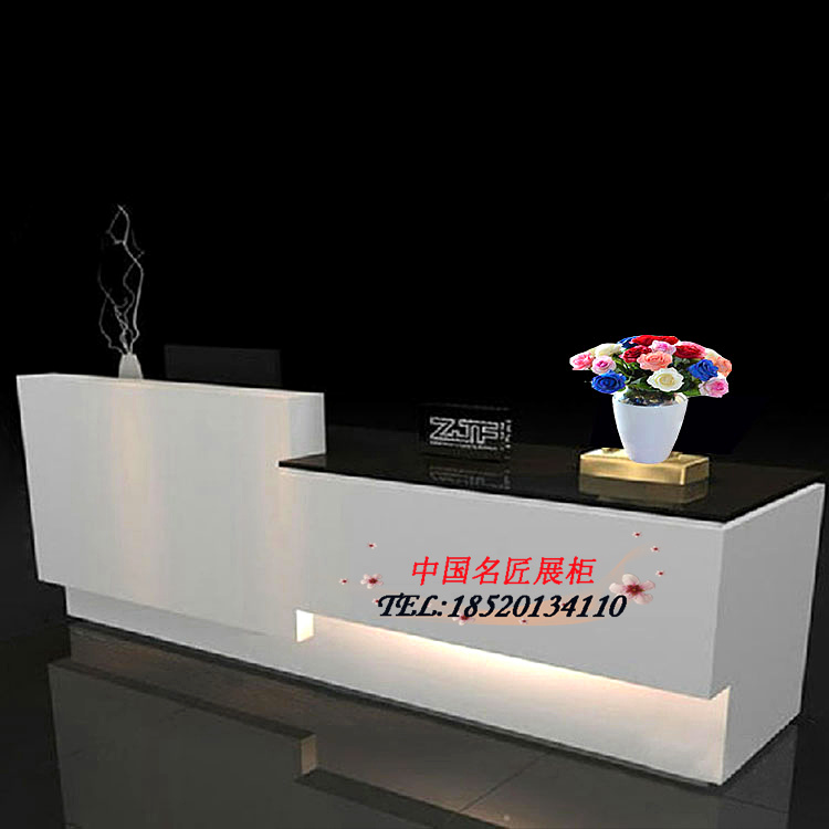 Nội thất văn phòng Quảng Đông sơn bàn tiếp tân kiểu dáng đẹp tối giản tiếp tân bàn tiếp đón công ty Đài Loan quầy lễ tân tùy chỉnh - Nội thất siêu thị xe đẩy hàng giá rẻ