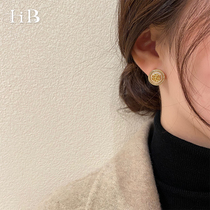 South Korea East Gate new high-grade natural Fritillaria Camellia earrings simple female earrings temperament earrings