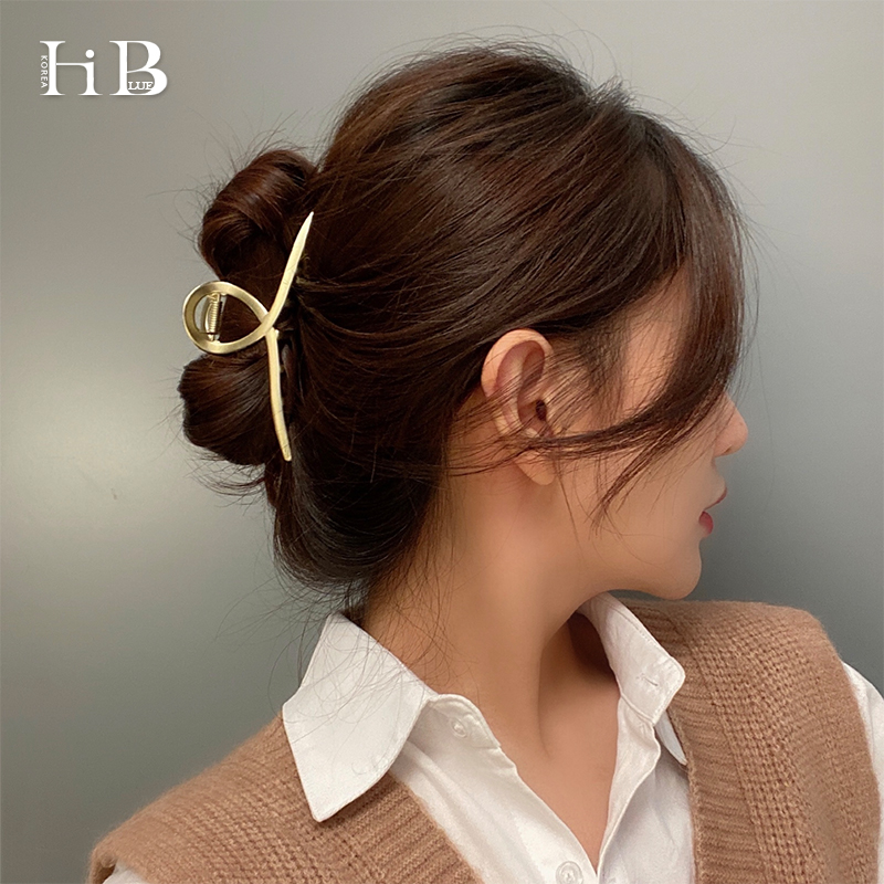 South Korea Nets Red Shark Clip Head Accessories Hair Clip Spring Summer Women's Back Brain Spoon Hairspoon Hairspoon Hairpin Clip Big and Temperament New