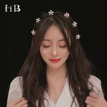 Its a fairy baroque pearl flower hairclip Korean ins Net red hair simple mini hairpin catch hairclip