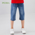 Bakora Boys Quần soóc mùa hè mỏng Jeans 2020 Mid-Size Kids Handsome Bảy quần Blue. 