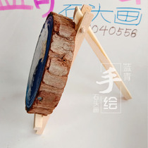 Hand painted wood sheet Painted Bracket Photo Frame Handicraft base Decorative Pendulum shelf Spot 5