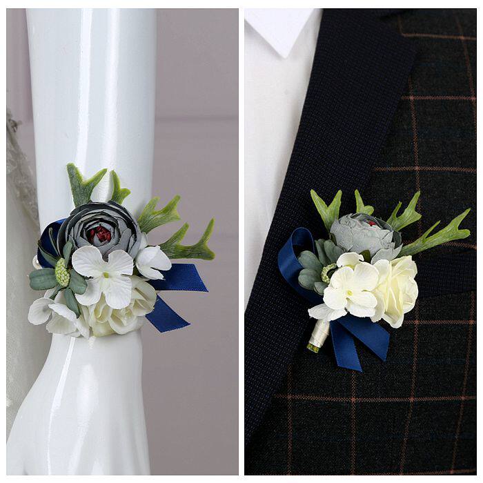 Wrist Flower Sisters Handflowers Marriage Korean Chest Flowers Bride Groom Chest Flowers Bridesmaid Group Hand Flowers