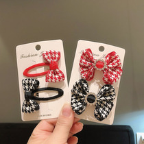 Children hair clip gig butterfly knot girl hair accessories hairpin BB clip baby hair with girl hair hoop head rope leather fascia