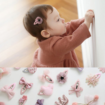 Baby Hair Accessories Cute Pink Bow Tie Flowers Baby BB Clip Little Girl Clips Princess Korean Version Superfairy