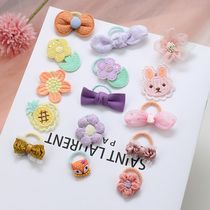 Childrens hair accessories autumn and winter New Baby Hairband cute bow flower girl head rope Korean version does not hurt hair
