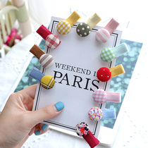 Baby hair clip cute cloth buckle handmade safety clip full bag cloth baby small clip childrens head decorated with autumn and Korean wind