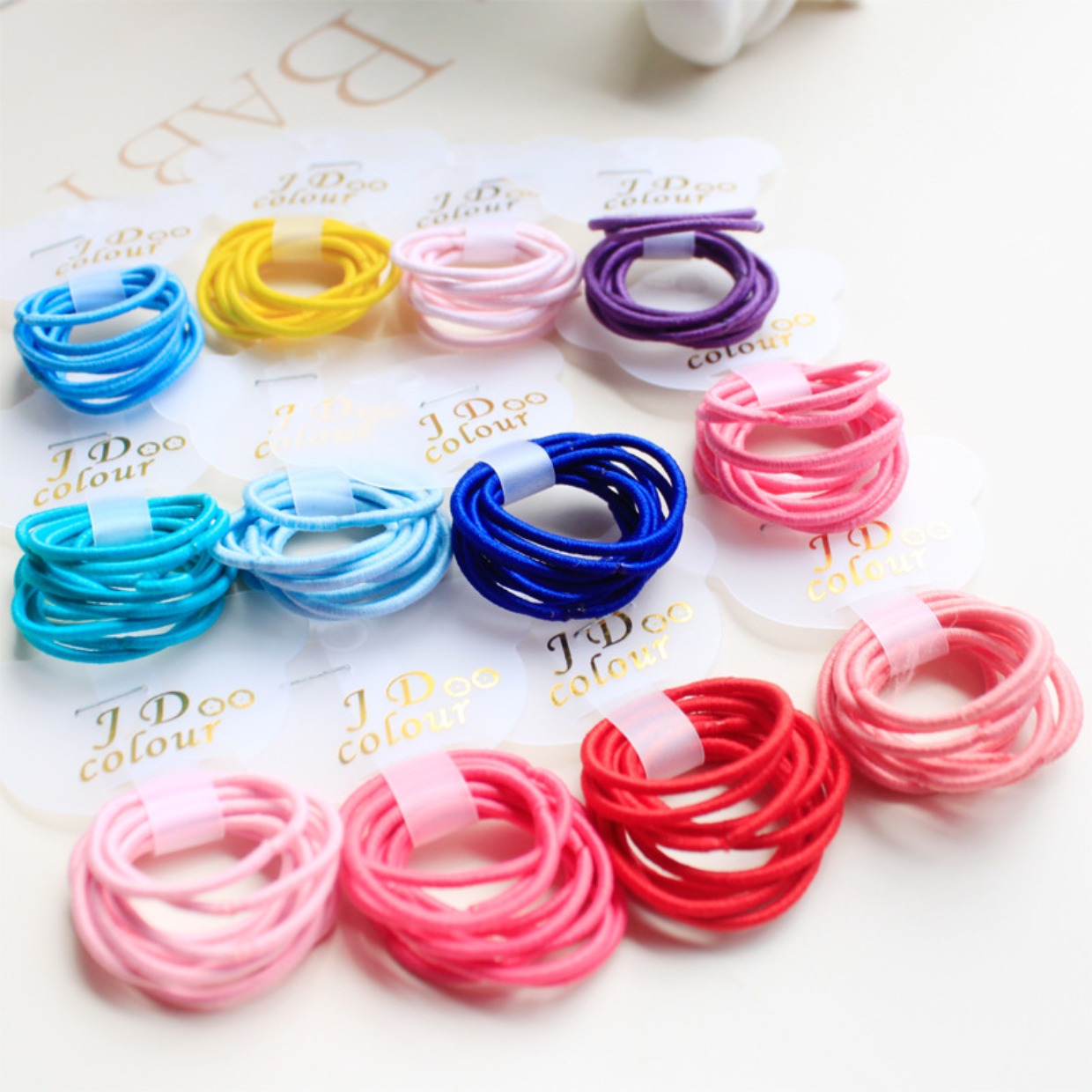 Phụ kiện tóc cho trẻ em cơ sở ban nhạc cao su cơ bản Vòng tóc nhỏ Vòng tóc em bé không làm tổn thương sự an toàn của trẻ sơ sinh dây đầu kẹp tóc mini cho bé