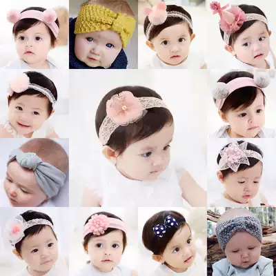 Baby hair belt Princess winter cute hair ball baby hair belt cotton female baby headgear hair accessories photography accessories