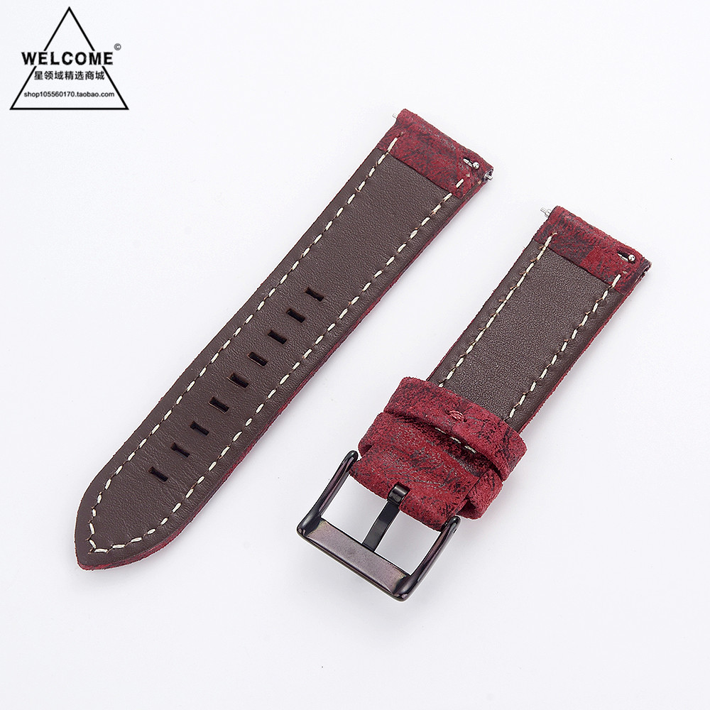 72H出貨 佳明 GarminMove Style/Luxe 手錶帶 復古真皮頭層牛皮 20MM接頭