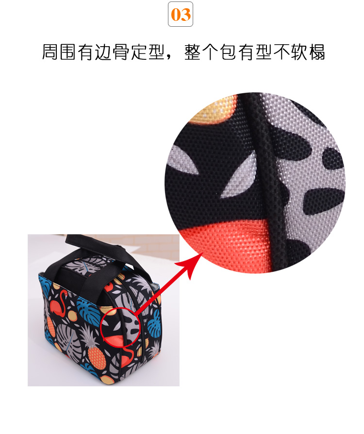 Túi cách nhiệt hộp đựng đồ ăn trưa không thấm nước và không thấm dầu dày hộp cơm trưa gói giấy bạc túi ăn trưa với túi gạo - Hộp cơm điện sưởi ấm hộp cơm giữ nhiệt 3 tầng