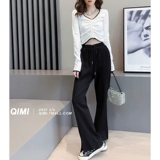 Сексуальный лонгслив, приятная телу весенняя футболка, по фигуре, коллекция 2021, в западном стиле, V-образный вырез