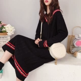 Приятное телу осеннее шерстяное платье, трикотажное платье, высокий воротник, 2019, оверсайз, свободный крой