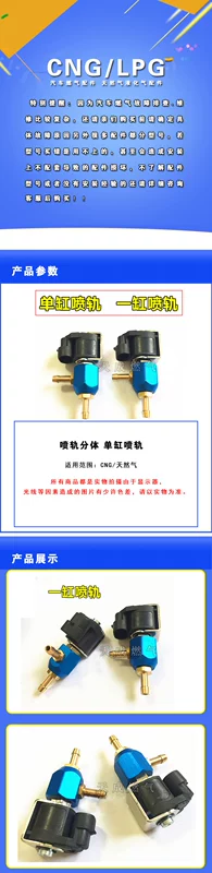 Phụ kiện chuyển đổi khí tự nhiên xe hơi CNG Kia nozzle 拉 vòi phun khí xi lanh đơn