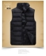Áo vest cotton tùy chỉnh in logo nam và nữ mùa thu đông dày áo vest dày Áo vest cổ đứng áo vest da nam