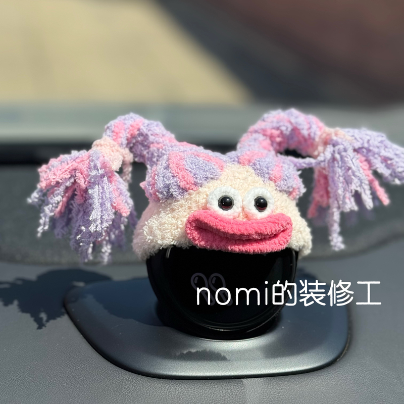 Nio Car Nomi Hat Decoration, Cute and Funny Dreadlocks, Universal for 1St/2Nd/3Rd Generation, Braids Can Be Diyed at Different Angles