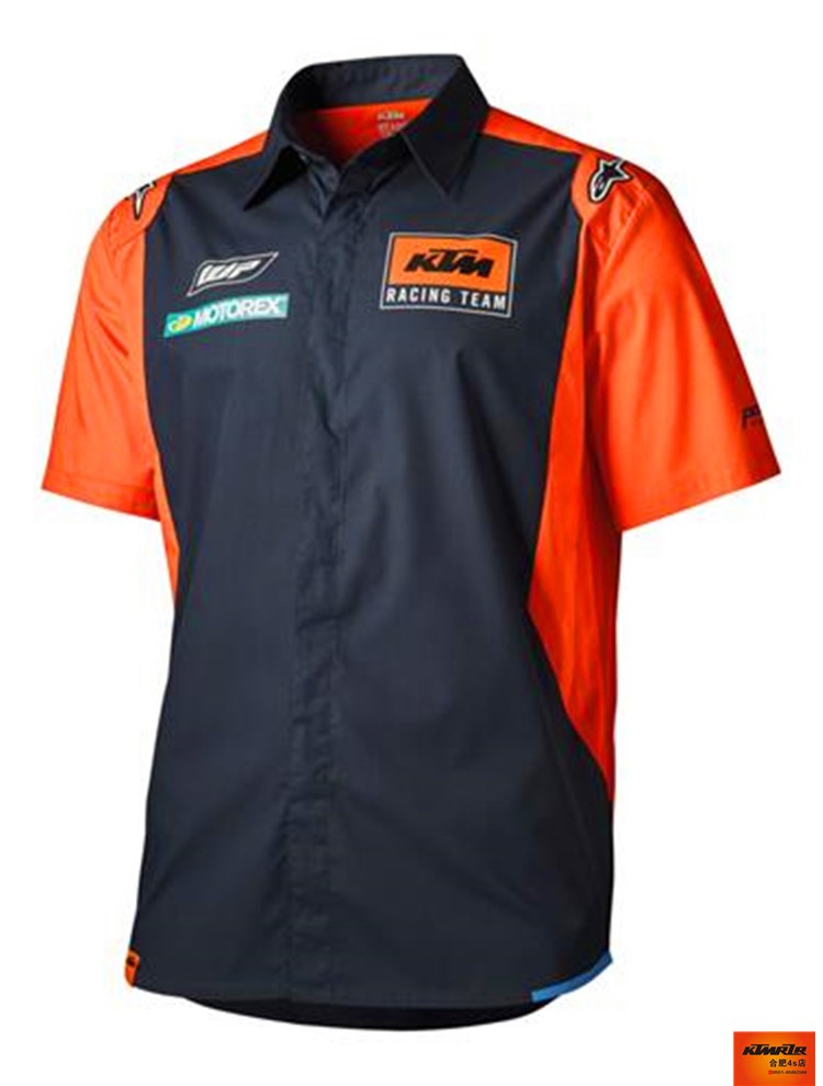 KTM Factory Team Original Plant POLO Jersey Racing Style Short Sleeve Fleet Short Sleeve KTM Manager Shirt