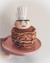 heymankids | French funny beard chef styling kitchen ornaments tissue rack timer paring knife