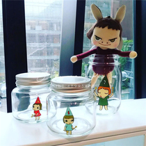 heymankids | Japan-made Nara Mizhi kitchen storage tank glass jar Miscellaneous grain food sealing tank