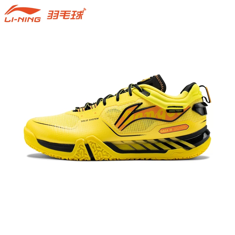Li-Ning Badminton Shoes Ground Flight 3Pro Men's and Women's Professional Shock-Absorbing and Wear-Resistant Competition Sports Shoes Ayav001