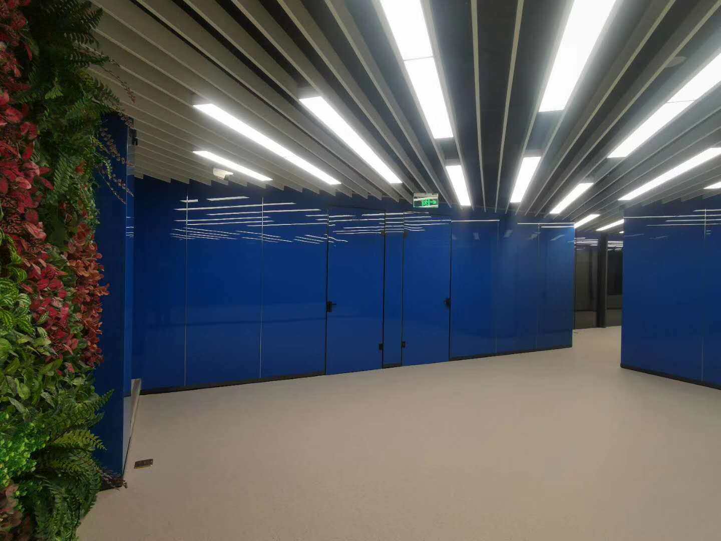 Customized hotel partition conference room furniture factory various colors paint glass gold powder silver powder paint glass