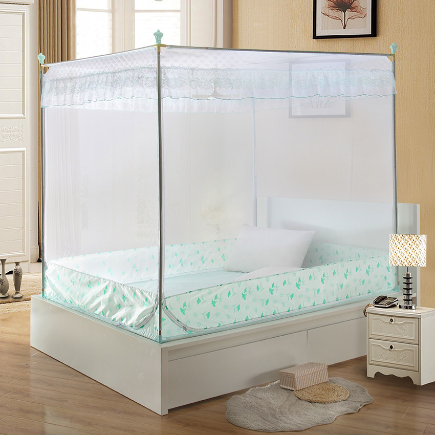 Bed-type mosquito net baby anti-fall anti-fall bed mosquito net three-door heightened palace mosquito net 1 2 1 5m1 8 2m